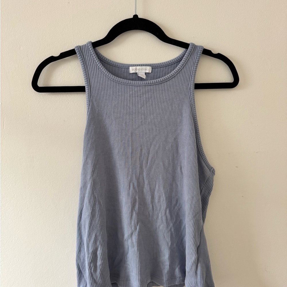 Beyond Yoga Blue Sleeveless Tank Top